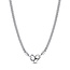 PANDORA PANDORA 392451C00 Studded chain sterling silver necklace with heart clasp