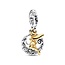 Pandora PANDORA DISNEY 762517C01 Tinkerbell sterling silver and 14k gold-plated dangle with zirconia