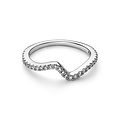 Pandora PANDORA 192539C01 Wave sterling silver ring with zirconia