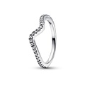 Pandora PANDORA 192539C01 Wave sterling silver ring with zirconia