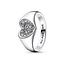 Pandora PANDORA 192491C01  Heart sterling silver ring with zirconia