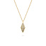Miss Spring MISS SPRING MSH744-DI 14krt geelgouden collier met hanger The Duchess met 15x diamant tot. 0.15ct W/P, 45 cm