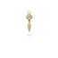 Miss Spring MISS SPRING MSOB753-DI 14krt geelgouden oorbedels klaver 4 + pegel The Duchess met 14x diamant tot. 0.24ct W/P