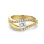 by R&C R&C 14krt geelgouden Jubileumring Marina Christina 75 jaar Peter Bruining No. 30, 1x 0.50ct TW/SI + 54x tot. 0.25ct TW/SI pavé