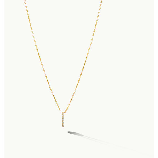 Blush BLUSH 14krt geelgouden ankercollier 3133YZI met staafjE
