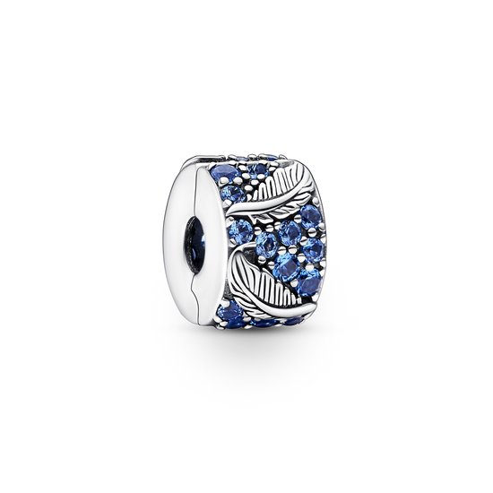 Pandora PANDORA Clip Feather sterling silver with night blue crystal 792552C01
