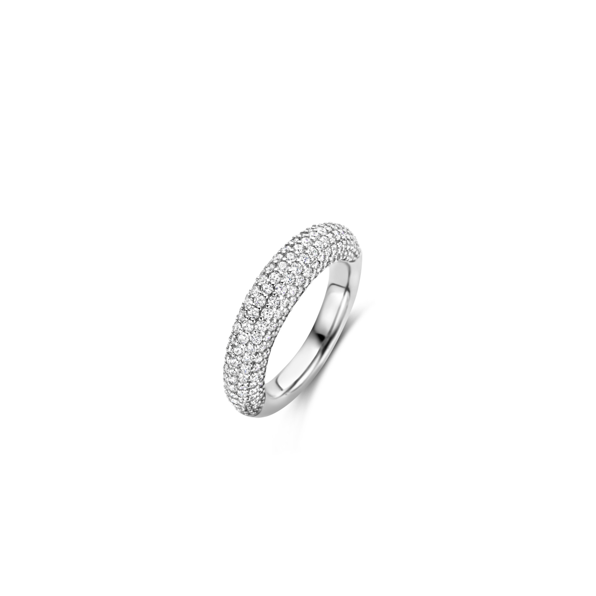 lever Normaal Voorkeur TI SENTO MILANO Zilveren gerhodineerde ring met zirconia 12287ZI | Milikan  Juwelier