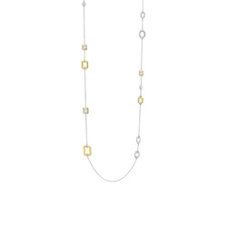 TI SENTO MILANO Zilveren gerhodineerd collier 34028ZY