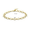 Collectie Milikan 14krt Geelgouden armband, ovale schakeltjes 4.3 mm, 19 cm lang