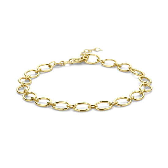 Collectie Milikan 14krt Geelgouden armband, ovale schakeltjes 4.3 mm, 19 cm lang