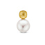 Collectie Milikan 14krt Geelgouden hanger, witte zoetwaterparel 10 mm met gouden blokoog