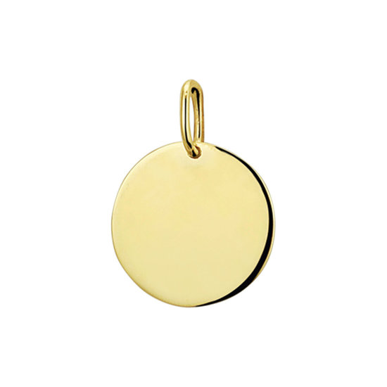 Collectie Milikan 14krt Geelgouden graveerplaat 13.5 mm