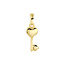 Collectie Milikan 14krt Geelgouden hanger: sleutel, hartje, hol