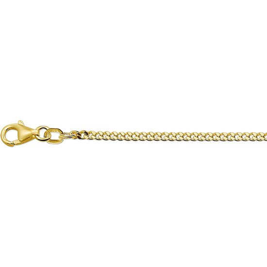 Collectie Milikan 14krt Geelgouden gourmet collier 2,2 mm dik en 50 cm lang