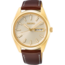 Seiko Seiko Herenhorloge SUR450P1 Staal/double, leer bruin, rond 40 mm, champagnekl. wijzerplaat, saffier glas, dag-datum3, 10ATM.