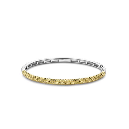 Ti Sento Milano TI SENTO MILANO 23004SY Zilver vergulde bangle met scharnier met nopjes