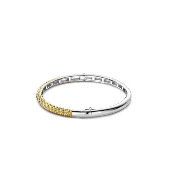 Ti Sento Milano TI SENTO MILANO 23004SY Zilver vergulde bangle met scharnier met nopjes