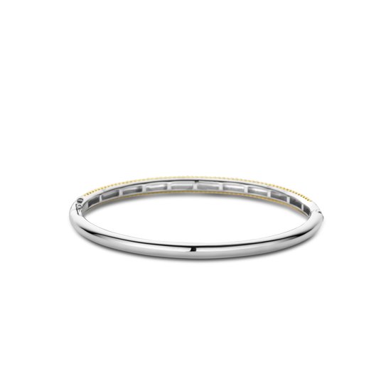 Ti Sento Milano TI SENTO MILANO 23004SY Zilver vergulde bangle met scharnier met nopjes