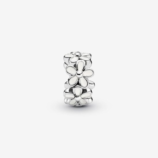 Pandora PANDORA 791495EN12 Daisy spacer with white enamel