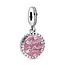 Pandora PANDORA 798888C01 Birthday cake sterling silver dangle with zirconia and pink enamel