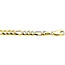 Collectie Milikan 14 karaat geelgouden figaro collier 1055300, 4.6 mm breed en 60 cm lang
