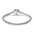 Pandora PANDORA 592645C01 Snake chain sterling silver bracelet with Infinity Heart clasp