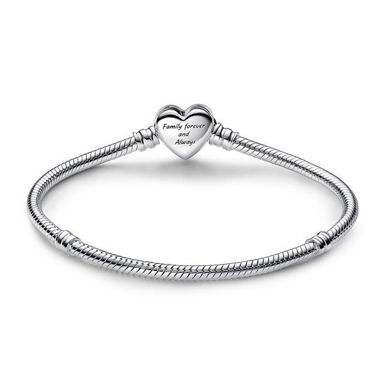 Pandora PANDORA 592645C01 Snake chain sterling silver bracelet with Infinity Heart clasp