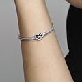 Pandora PANDORA 592645C01 Snake chain sterling silver bracelet with Infinity Heart clasp