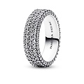 Pandora PANDORA 192634C01 Sterling silver ring with pavé zirconia