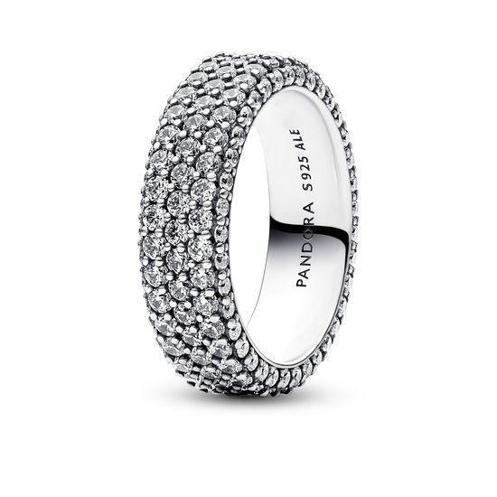 Pandora PANDORA 192634C01 Sterling silver ring with pavé zirconia