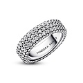 Pandora PANDORA 192634C01 Sterling silver ring with pavé zirconia