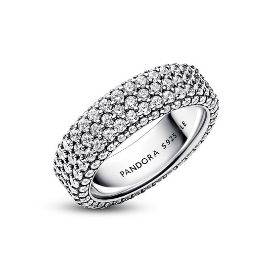 Pandora PANDORA 192634C01 Sterling silver ring with pavé zirconia