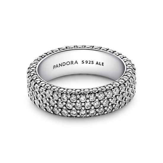 Pandora PANDORA 192634C01 Sterling silver ring with pavé zirconia