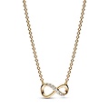 Pandora PANDORA 368821C01 Infinity 14k gold-plated collier with zirconia, 50 cm