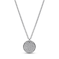 Pandora PANDORA 392632C01 Round disc sterling silver collier with zirconia, 45 cm