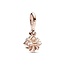 Pandora PANDORA 782591C01 Gift 14k rose gold-plated dangle with pink enamel