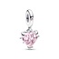 Pandora PANDORA 792654C01 Family tree sterling silver dangle with fancy fairy tale pink zirconia