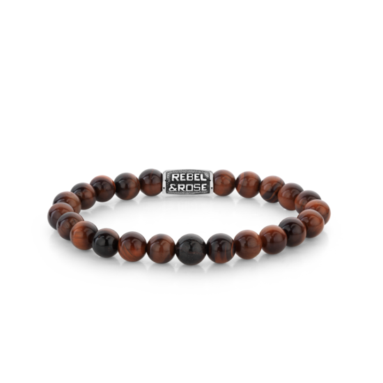 Rebel&Rose Rebel&Rose RR-80103-V-L Tiger Red Vintage 8mm