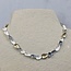 Jéh Jewels JEH JEWELS Zilveren collier 20738 met bladvormen, blank/verguld en geoxideerd