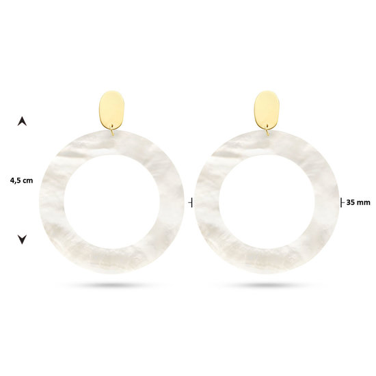 Collectie Milikan 14 karaat geelgouden oorknoppen