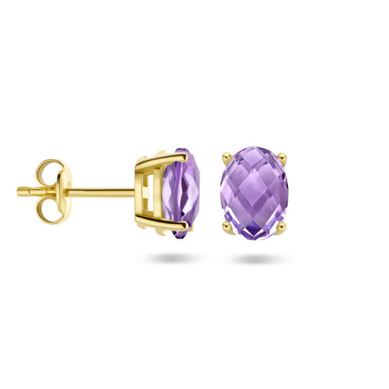 Collectie Milikan 14 karaat geelgouden oorknoppen