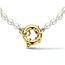 Collectie Milikan 14krt Zoetwaterparel collier met geelgouden veerring 1055453