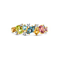 Collectie Milikan 14krt Geelgouden ring met edelsteenmix en tot. 0.04ct H/SI 1055450