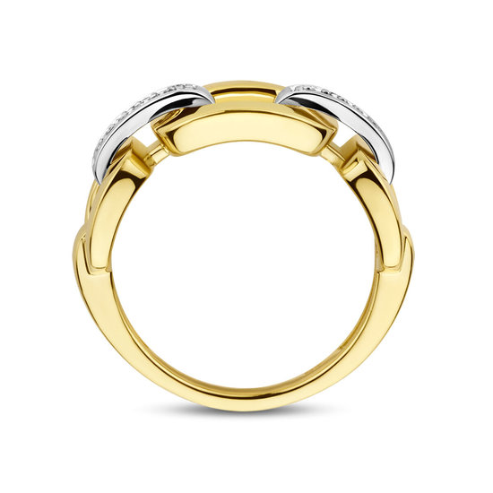 Collectie Milikan 14krt Bicolor ring met tot. 0.11ct H/SI 1055448