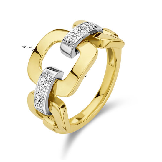 Collectie Milikan 14krt Bicolor ring met tot. 0.11ct H/SI 1055448