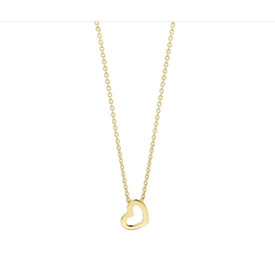 Blush BLUSH 14k Geelgouden collier 3149YGO met open hartje