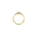 Blush BLUSH 14k Geelgouden ring 1248YZI met rozetje zirconia's