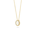 Blush BLUSH 14k Geelgouden collier 3154YMP met ovaal parelmoer (UITLOPEND)