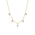 Blush BLUSH 14k Geelgouden Collier 3157YZI met 5x zirconia's