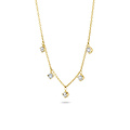 Blush BLUSH 14k Geelgouden Collier 3157YZI met 5x zirconia's